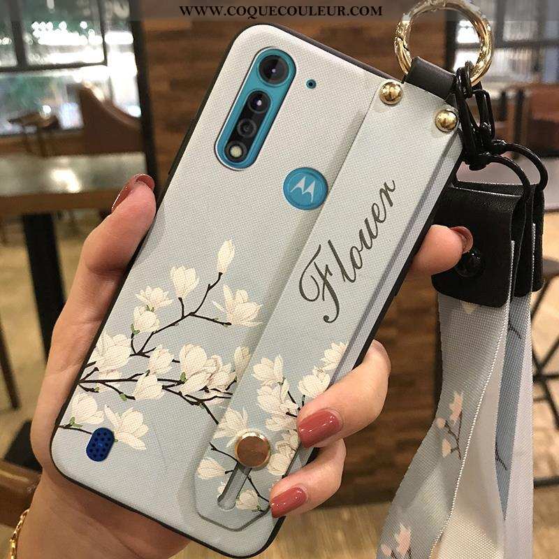 Étui Moto G8 Power Lite Ornements Suspendus Fluide Doux Fleur, Coque Moto G8 Power Lite Tendance Pro