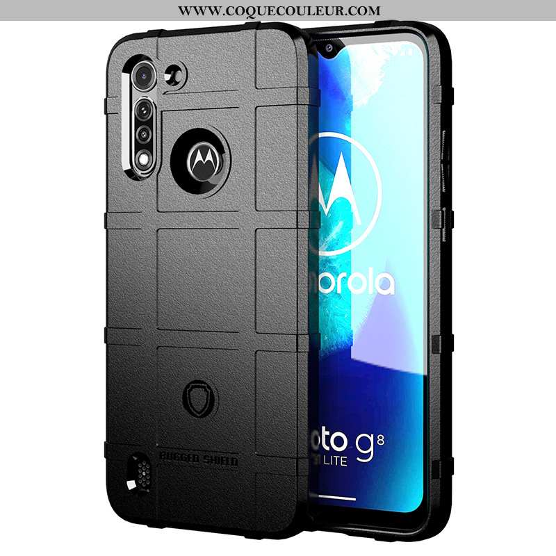 Housse Moto G8 Power Lite Protection Incassable Téléphone Portable, Étui Moto G8 Power Lite Silicone