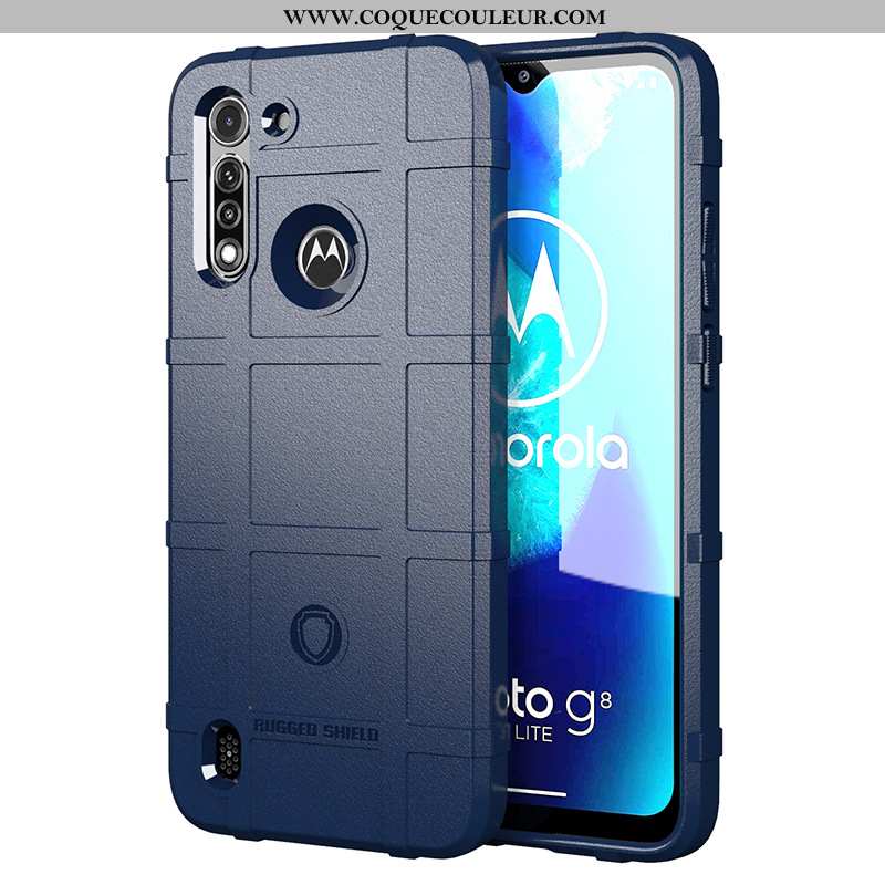 Housse Moto G8 Power Lite Protection Incassable Téléphone Portable, Étui Moto G8 Power Lite Silicone