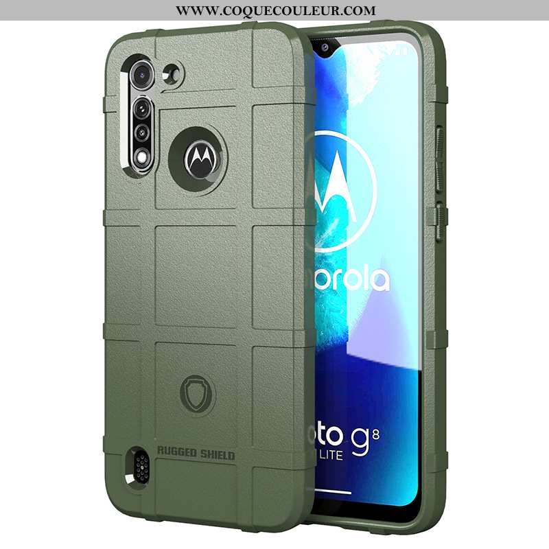 Housse Moto G8 Power Lite Protection Incassable Téléphone Portable, Étui Moto G8 Power Lite Silicone