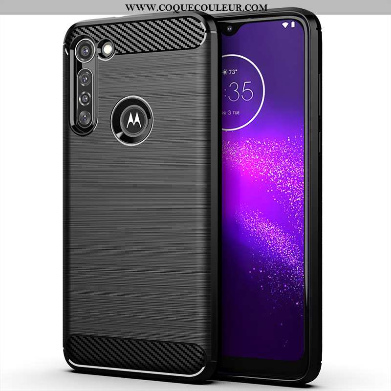 Housse Moto G8 Power Protection Noir Coque, Étui Moto G8 Power Silicone Téléphone Portable