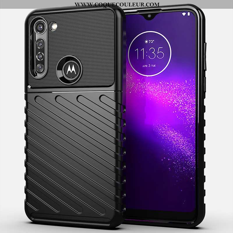 Housse Moto G8 Power Silicone Tout Compris Noir, Étui Moto G8 Power Protection Noir