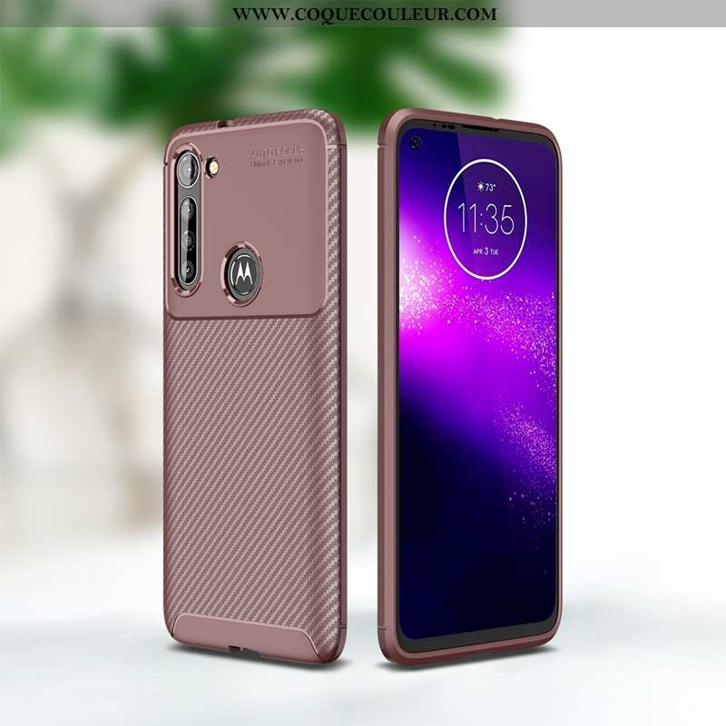 Coque Moto G8 Power Protection Membrane Coque, Housse Moto G8 Power Fluide Doux Noir