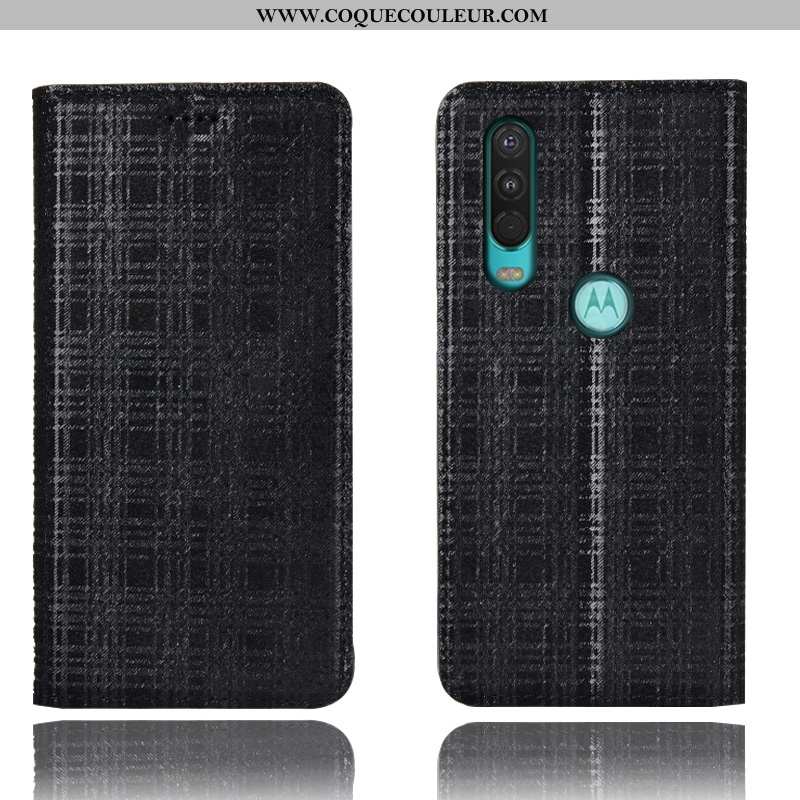 Coque Motorola One Action Cuir Véritable Tout Compris Coque, Housse Motorola One Action Protection V