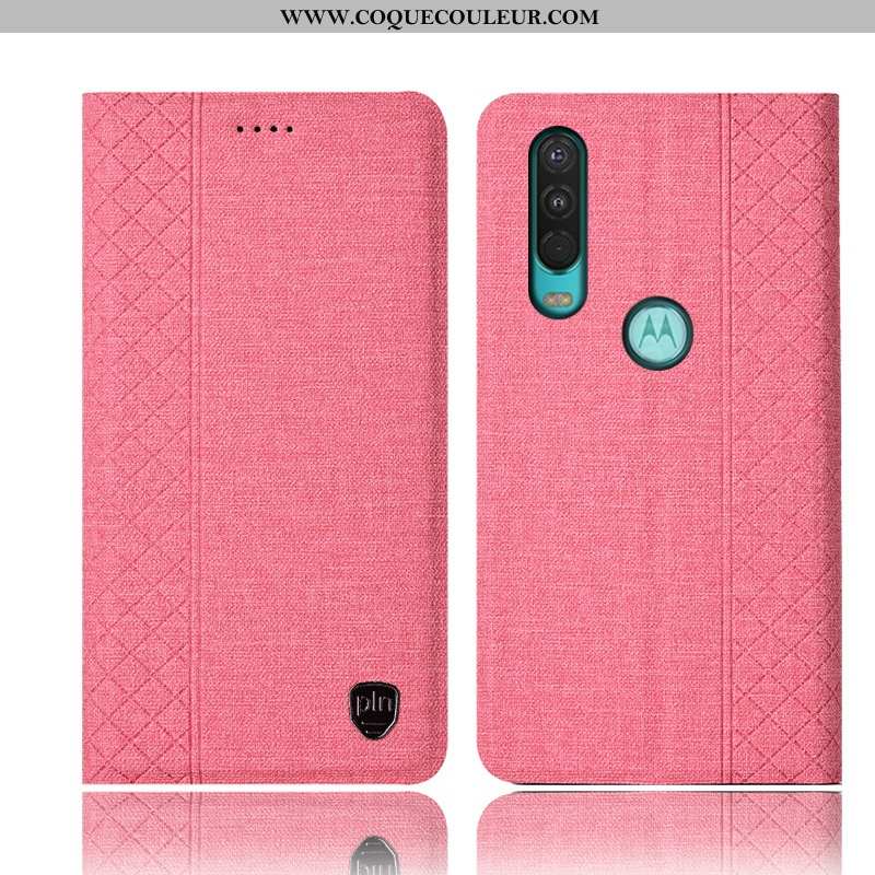 Étui Motorola One Action Cuir Housse Coque, Coque Motorola One Action Protection Tout Compris Noir