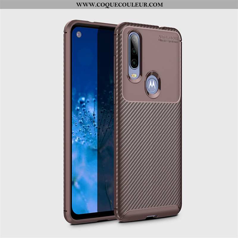 Étui Motorola One Action Modèle Fleurie Business Protection, Coque Motorola One Action Fluide Doux T