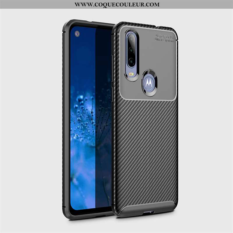 Étui Motorola One Action Modèle Fleurie Business Protection, Coque Motorola One Action Fluide Doux T