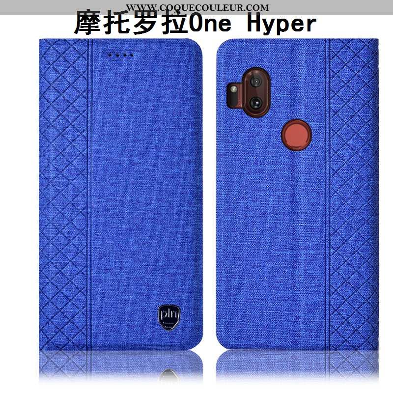 Coque Motorola One Hyper Cuir Incassable Téléphone Portable, Housse Motorola One Hyper Protection Ét