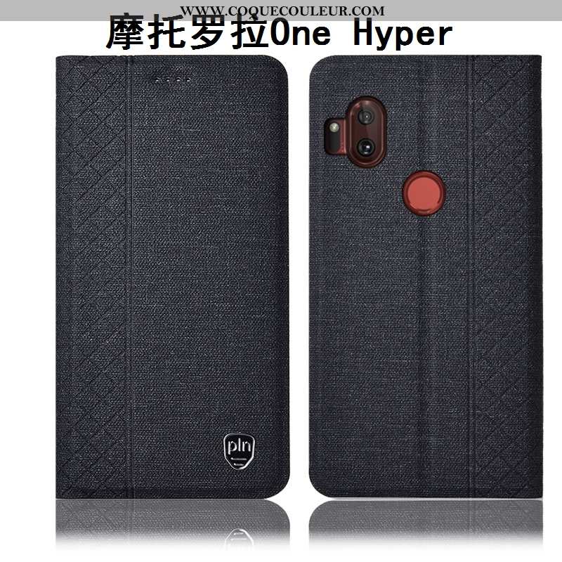 Coque Motorola One Hyper Cuir Incassable Téléphone Portable, Housse Motorola One Hyper Protection Ét