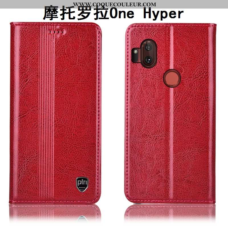 Étui Motorola One Hyper Cuir Véritable Incassable Coque, Coque Motorola One Hyper Protection Housse 