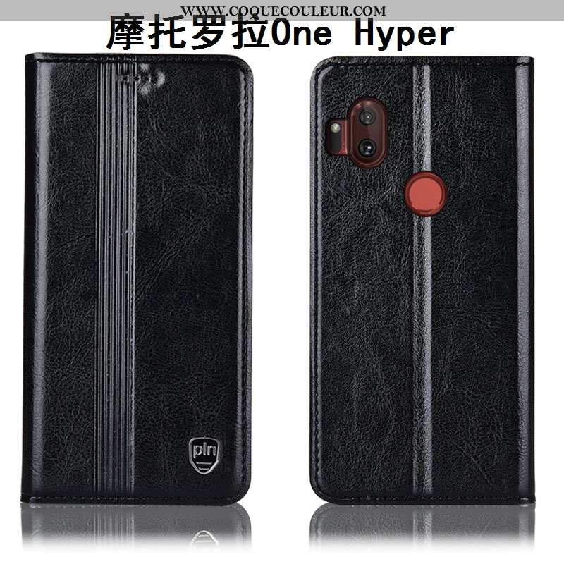 Étui Motorola One Hyper Cuir Véritable Incassable Coque, Coque Motorola One Hyper Protection Housse 