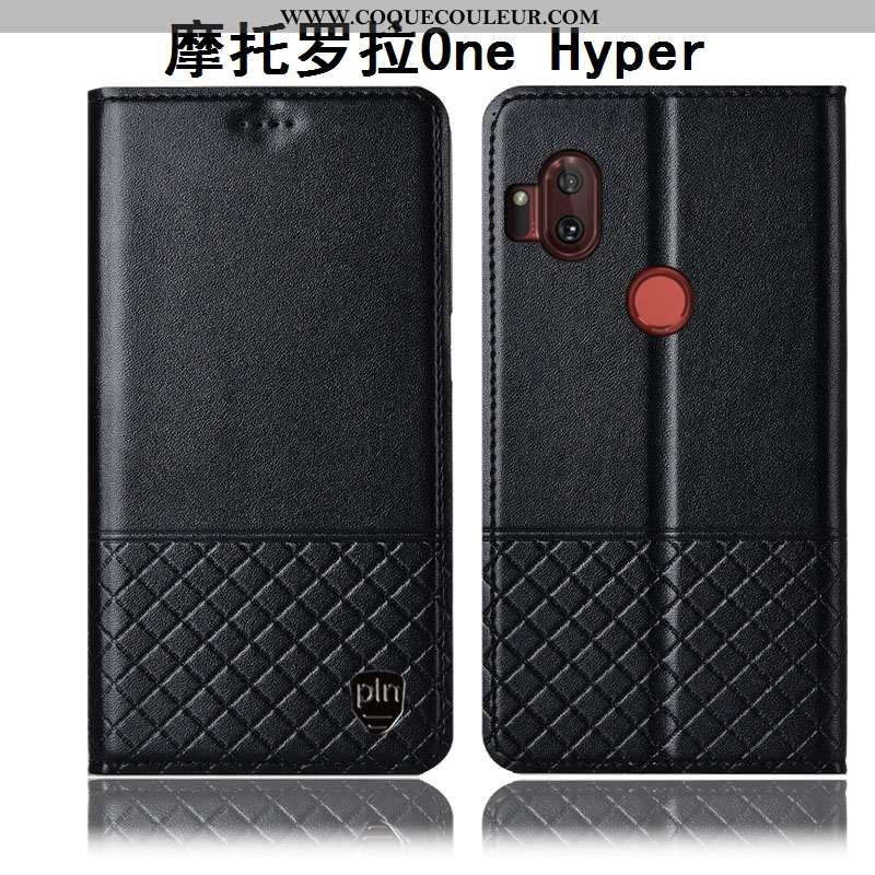 Coque Motorola One Hyper Protection Housse Coque, Motorola One Hyper Cuir Véritable Étui Marron