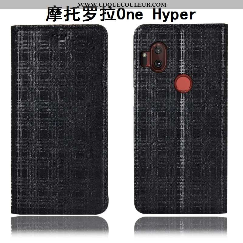 Étui Motorola One Hyper Protection Incassable Téléphone Portable, Coque Motorola One Hyper Cuir Véri