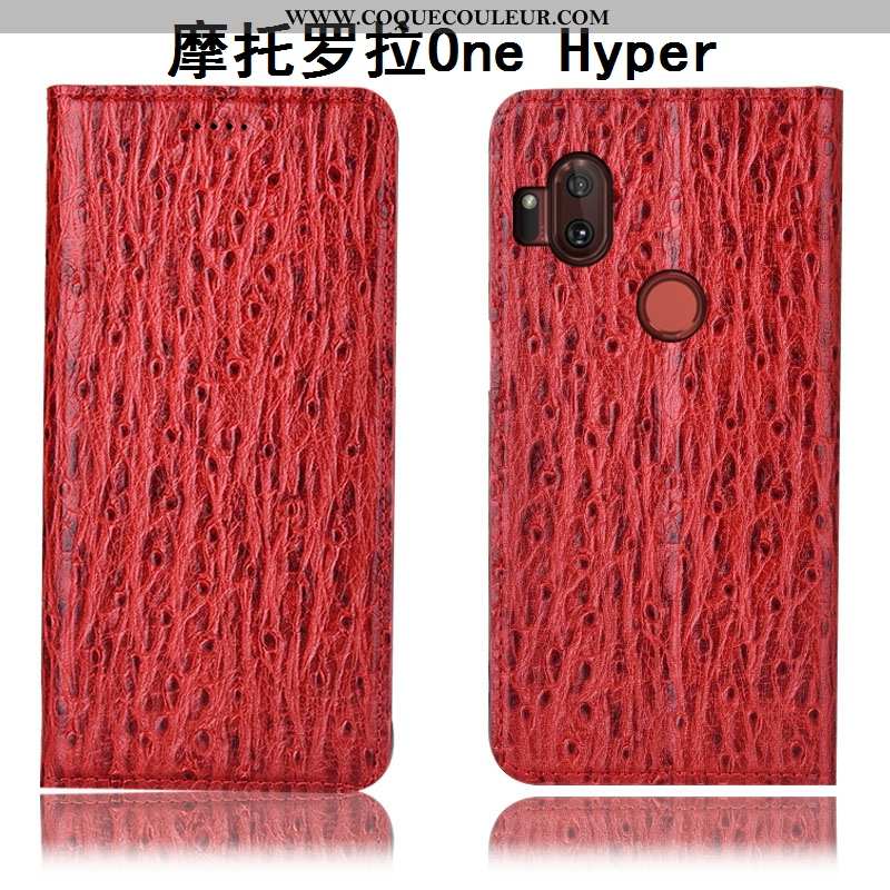 Étui Motorola One Hyper Modèle Fleurie Rouge Coque, Coque Motorola One Hyper Protection