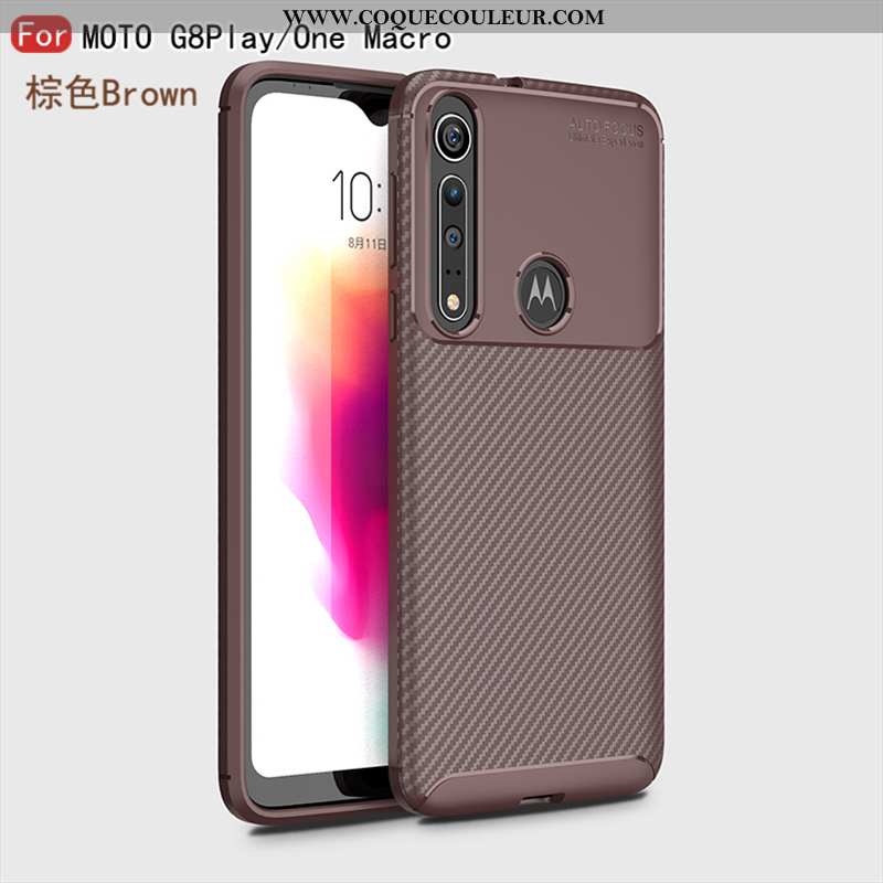 Étui Motorola One Macro Cuir 2020 Fluide Doux, Coque Motorola One Macro Modèle Fleurie Étoile Noir