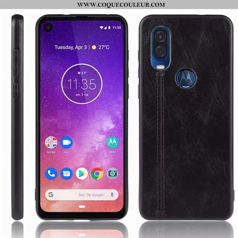 Coque Motorola One Vision Protection Téléphone Portable Étui, Housse Motorola One Vision Incassable 