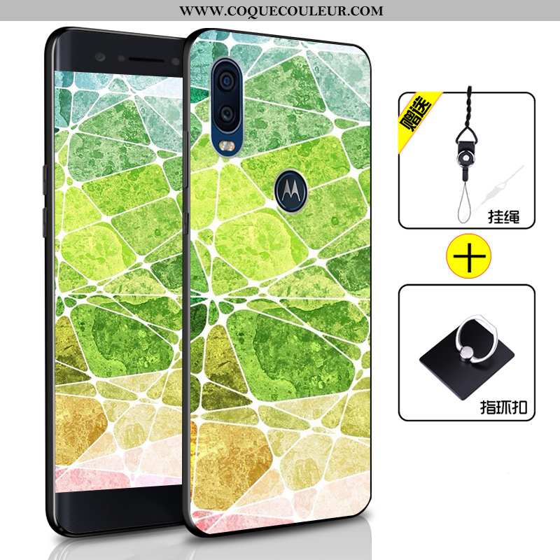 Coque Motorola One Vision Protection Incassable Bleu, Housse Motorola One Vision Fluide Doux Bleu