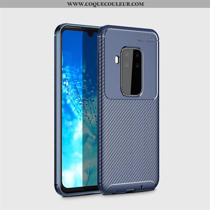 Housse Motorola One Zoom Modèle Fleurie Noir Délavé En Daim, Étui Motorola One Zoom Fluide Doux Télé