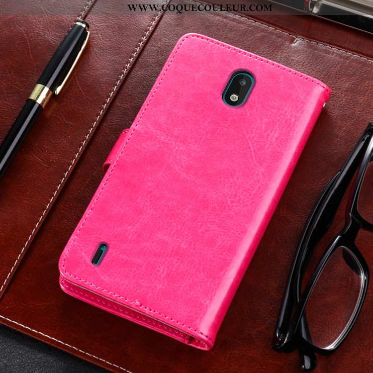 Étui Nokia 1.3 Cuir Téléphone Portable Étui, Coque Nokia 1.3 Protection Incassable Rose