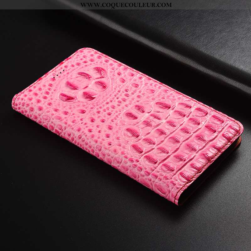 Coque Nokia 2.1 Protection Rouge Coque, Housse Nokia 2.1 Cuir Véritable Étui Rose