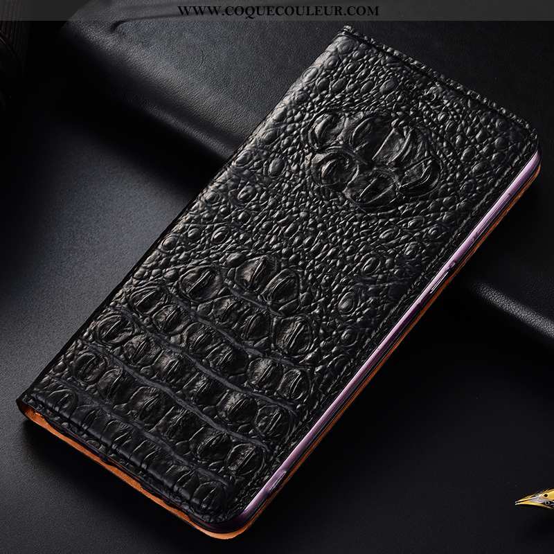 Housse Nokia 2.1 Protection Marron Téléphone Portable, Étui Nokia 2.1 Cuir Véritable Crocodile