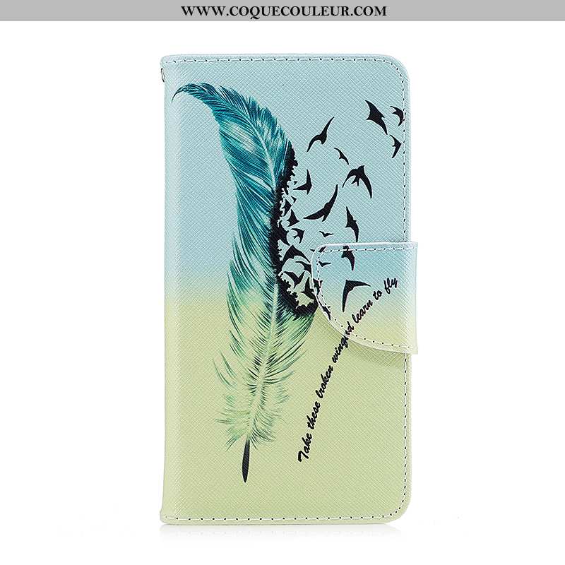 Coque Nokia 2.1 Cuir Étui Protection, Housse Nokia 2.1 Fluide Doux Bleu