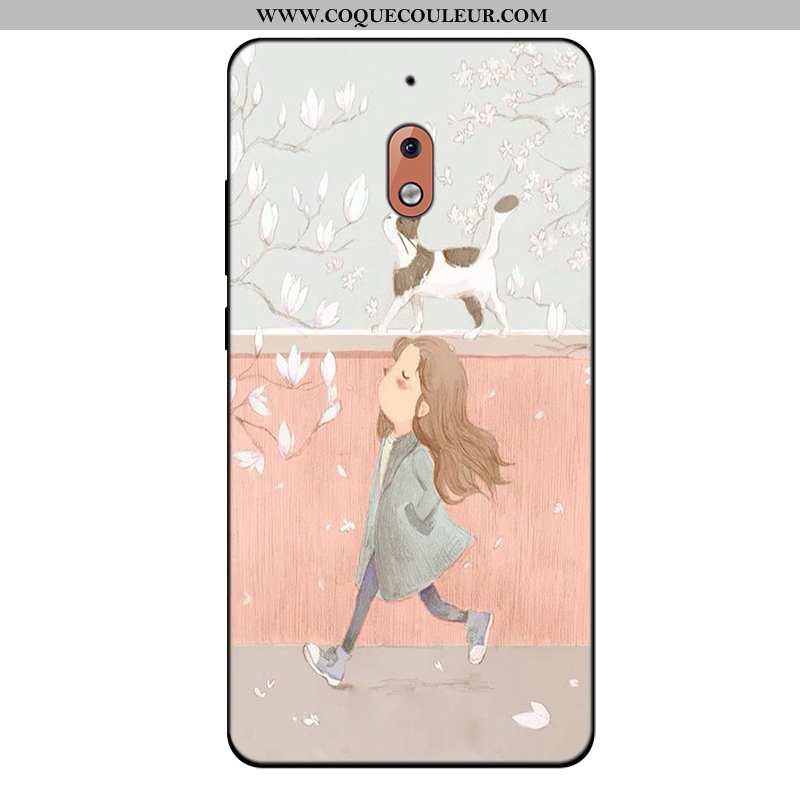 Étui Nokia 2.1 Dessin Animé Tout Compris Coque, Coque Nokia 2.1 Tendance Bleu