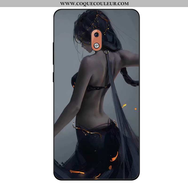 Étui Nokia 2.1 Dessin Animé Tout Compris Coque, Coque Nokia 2.1 Tendance Bleu