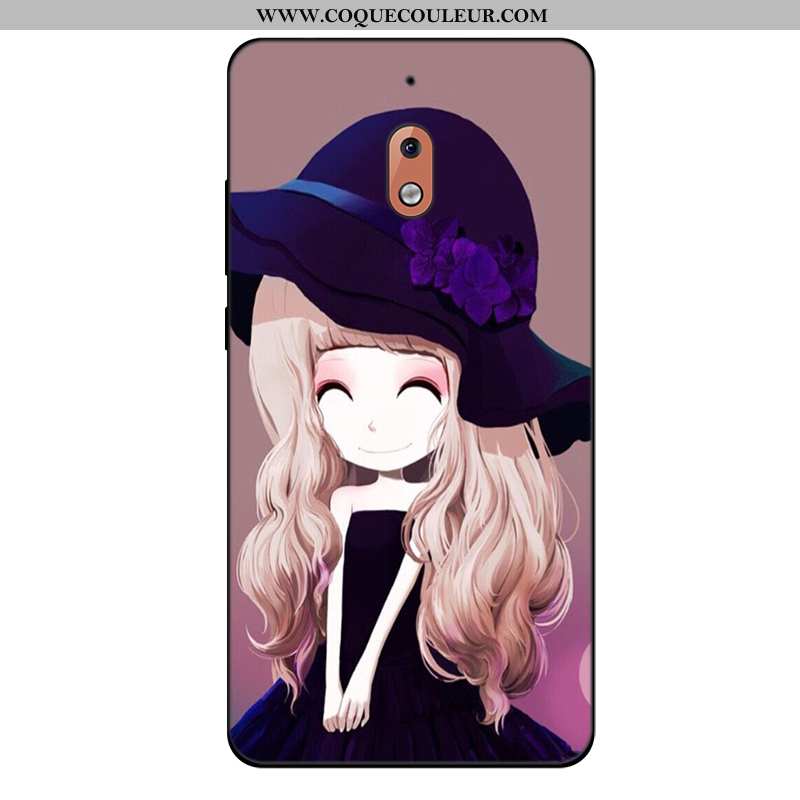 Étui Nokia 2.1 Dessin Animé Tout Compris Coque, Coque Nokia 2.1 Tendance Bleu