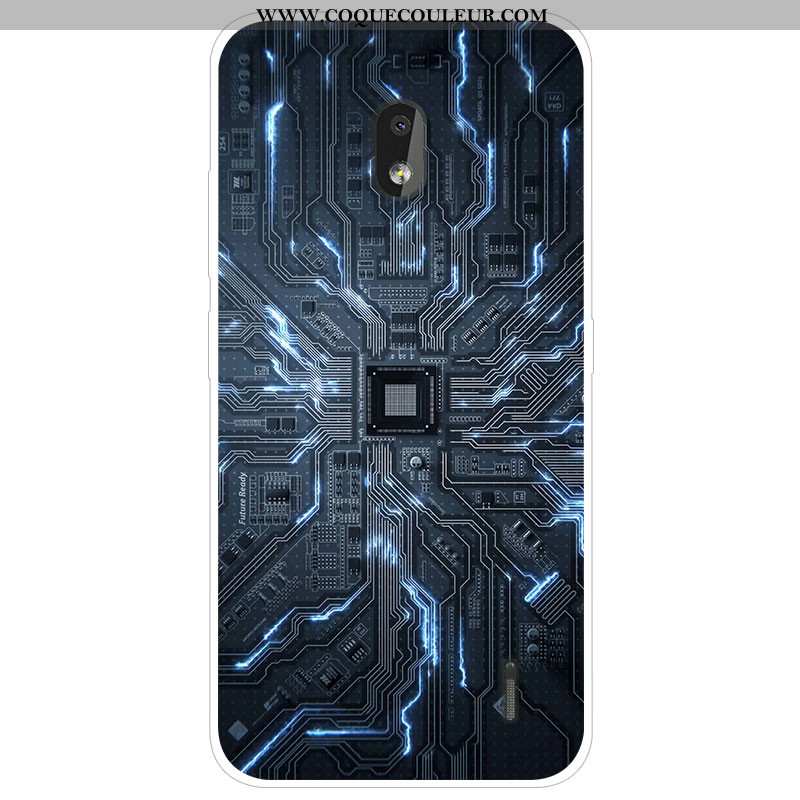 Coque Nokia 2.2 Dessin Animé Silicone Étui, Housse Nokia 2.2 Tendance Gris