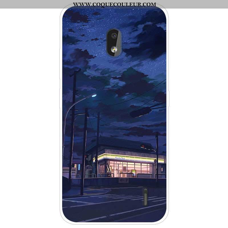 Coque Nokia 2.2 Dessin Animé Silicone Étui, Housse Nokia 2.2 Tendance Gris