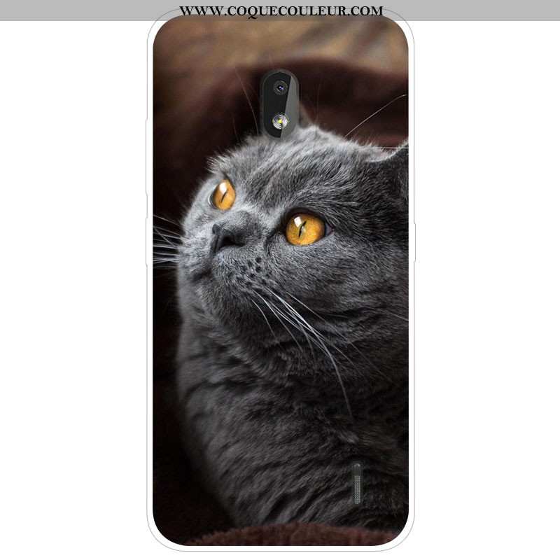 Coque Nokia 2.2 Dessin Animé Silicone Étui, Housse Nokia 2.2 Tendance Gris