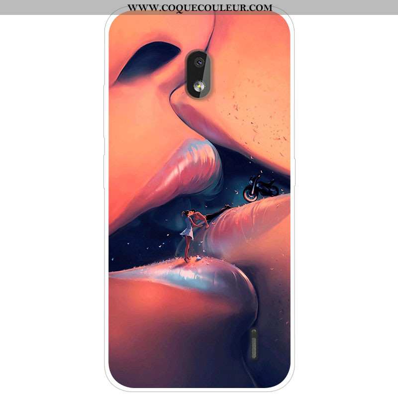 Coque Nokia 2.2 Dessin Animé Silicone Étui, Housse Nokia 2.2 Tendance Gris