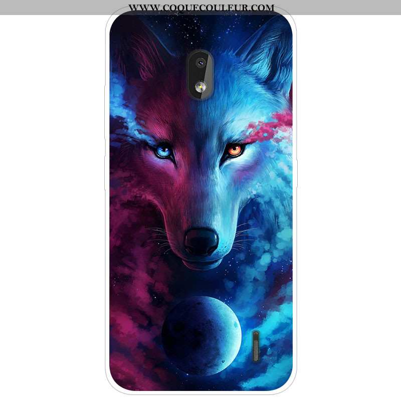 Coque Nokia 2.2 Dessin Animé Silicone Étui, Housse Nokia 2.2 Tendance Gris