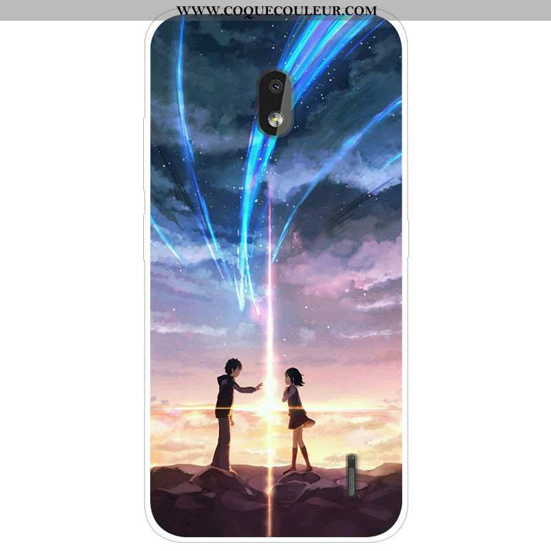 Coque Nokia 2.2 Dessin Animé Silicone Étui, Housse Nokia 2.2 Tendance Gris