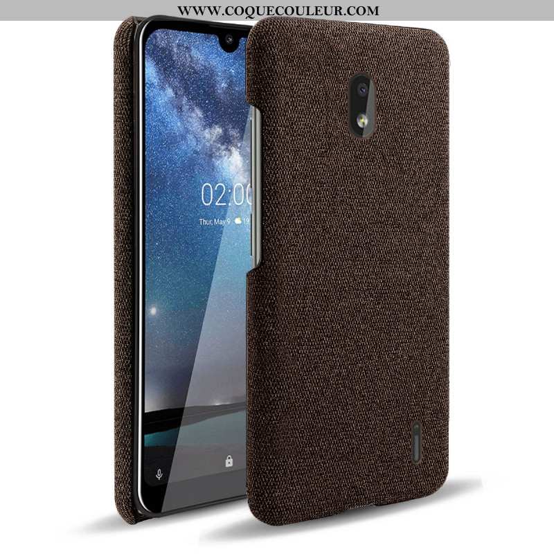 Coque Nokia 2.2 Protection Tissu Difficile, Housse Nokia 2.2 Créatif Étui Gris