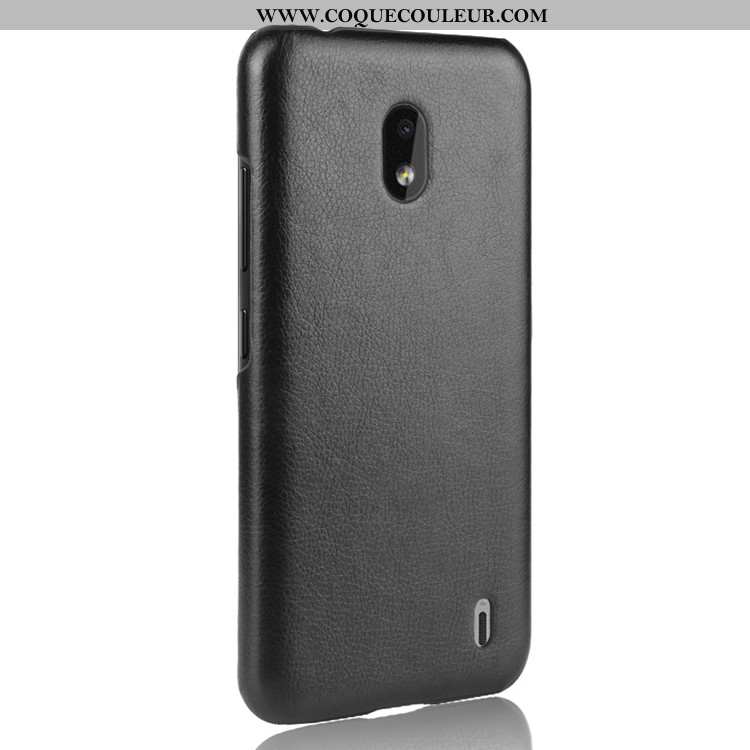 Coque Nokia 2.2 Tendance Téléphone Portable Étui, Housse Nokia 2.2 Cuir Protection Noir