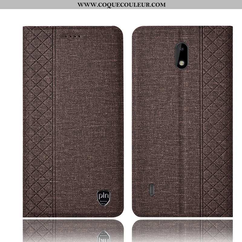 Coque Nokia 2.2 Cuir Tout Compris Marron, Housse Nokia 2.2 Protection Marron