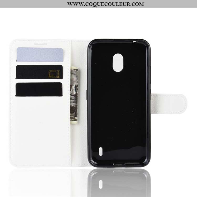 Housse Nokia 2.2 Portefeuille Coque Incassable, Étui Nokia 2.2 Tendance Noir