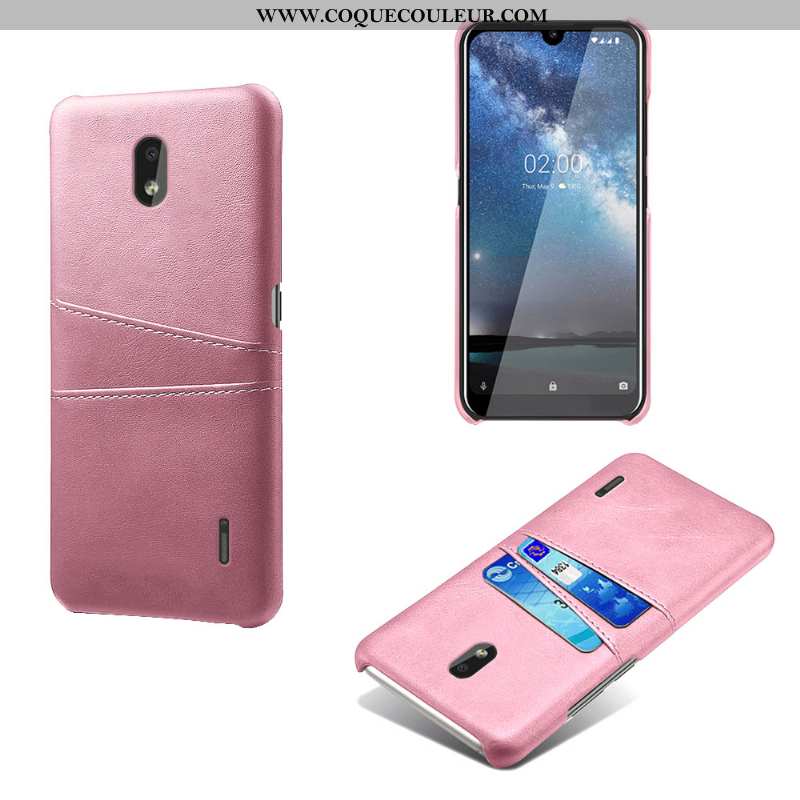 Housse Nokia 2.2 Protection Carte Coque, Étui Nokia 2.2 Tendance Rose