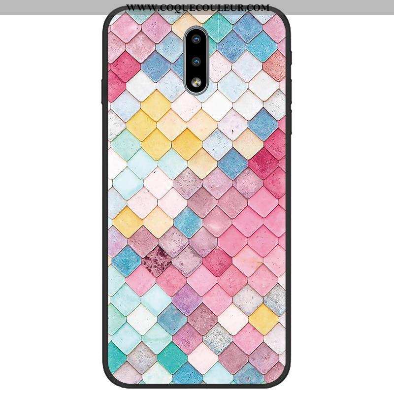 Étui Nokia 2.3 Délavé En Daim Tissu Étui, Coque Nokia 2.3 Dessin Animé Tendance Coloré