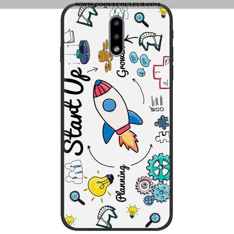 Étui Nokia 2.3 Délavé En Daim Tissu Étui, Coque Nokia 2.3 Dessin Animé Tendance Coloré