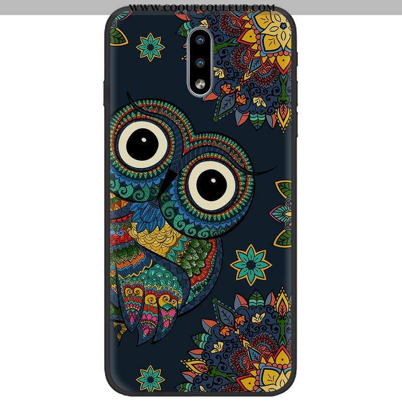 Étui Nokia 2.3 Délavé En Daim Tissu Étui, Coque Nokia 2.3 Dessin Animé Tendance Coloré