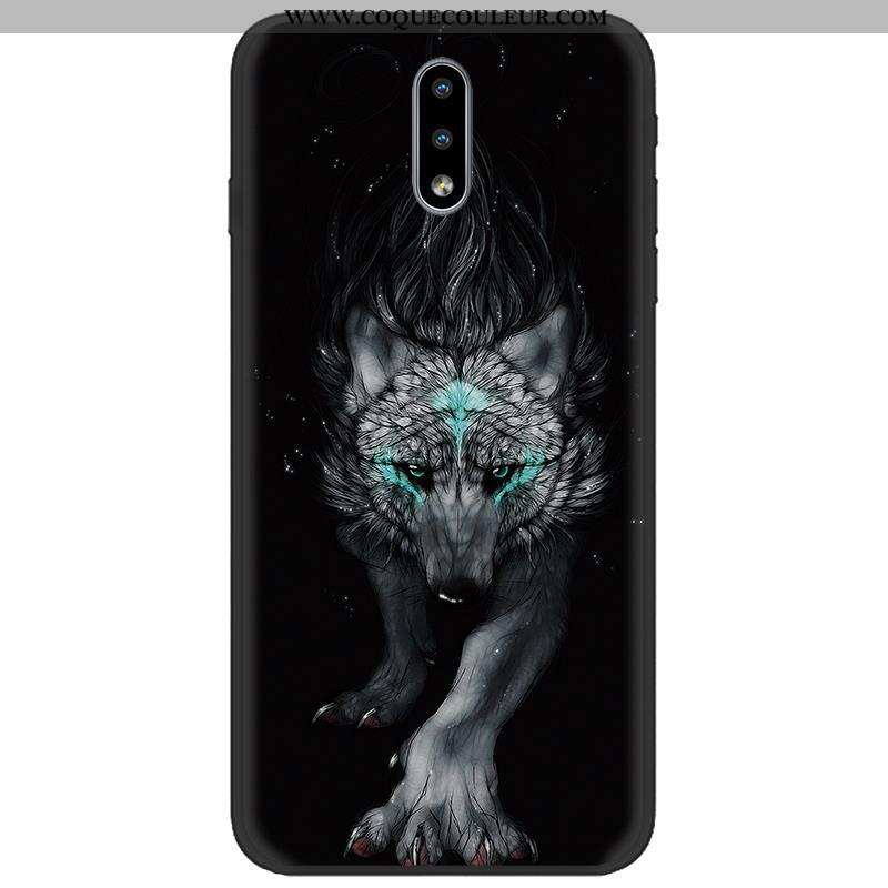 Étui Nokia 2.3 Délavé En Daim Tissu Étui, Coque Nokia 2.3 Dessin Animé Tendance Coloré