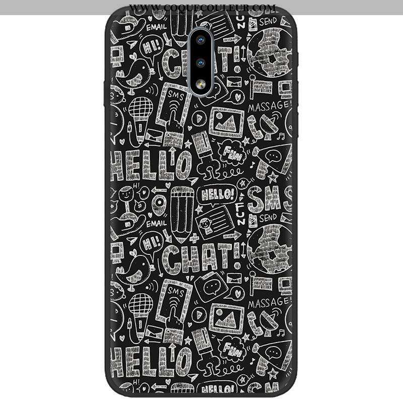 Étui Nokia 2.3 Délavé En Daim Tissu Étui, Coque Nokia 2.3 Dessin Animé Tendance Coloré