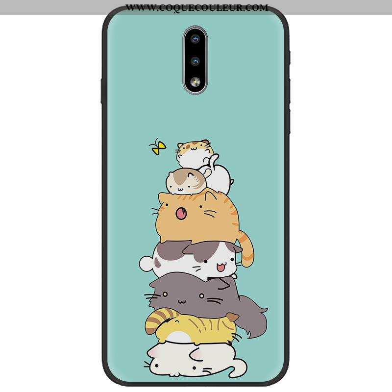 Étui Nokia 2.3 Délavé En Daim Tissu Étui, Coque Nokia 2.3 Dessin Animé Tendance Coloré