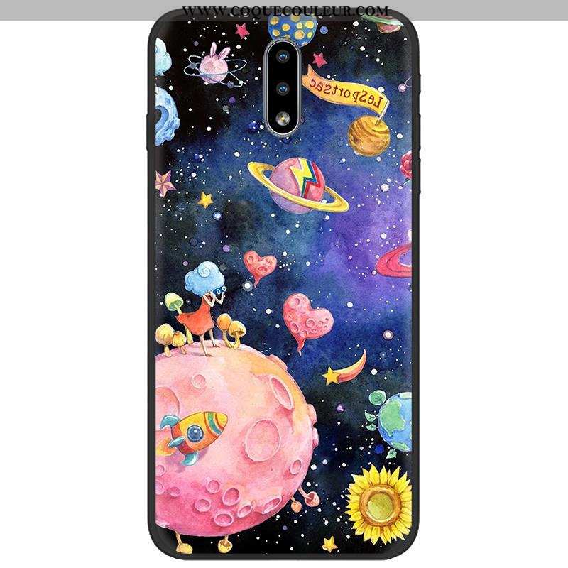 Étui Nokia 2.3 Délavé En Daim Tissu Étui, Coque Nokia 2.3 Dessin Animé Tendance Coloré