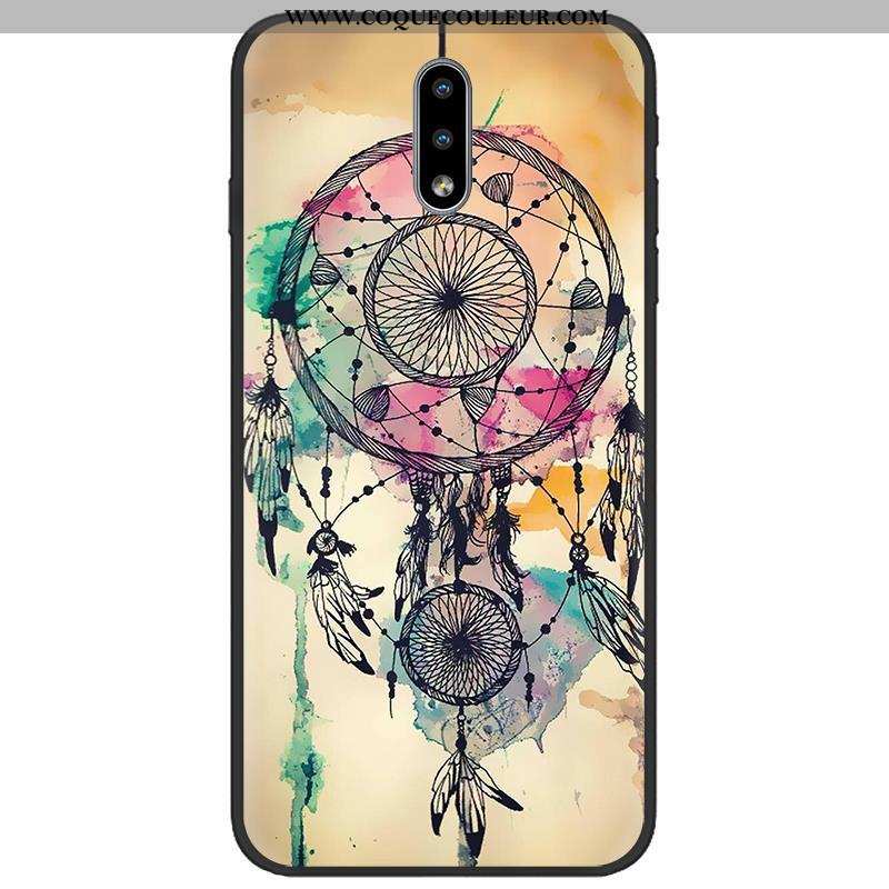 Étui Nokia 2.3 Délavé En Daim Tissu Étui, Coque Nokia 2.3 Dessin Animé Tendance Coloré