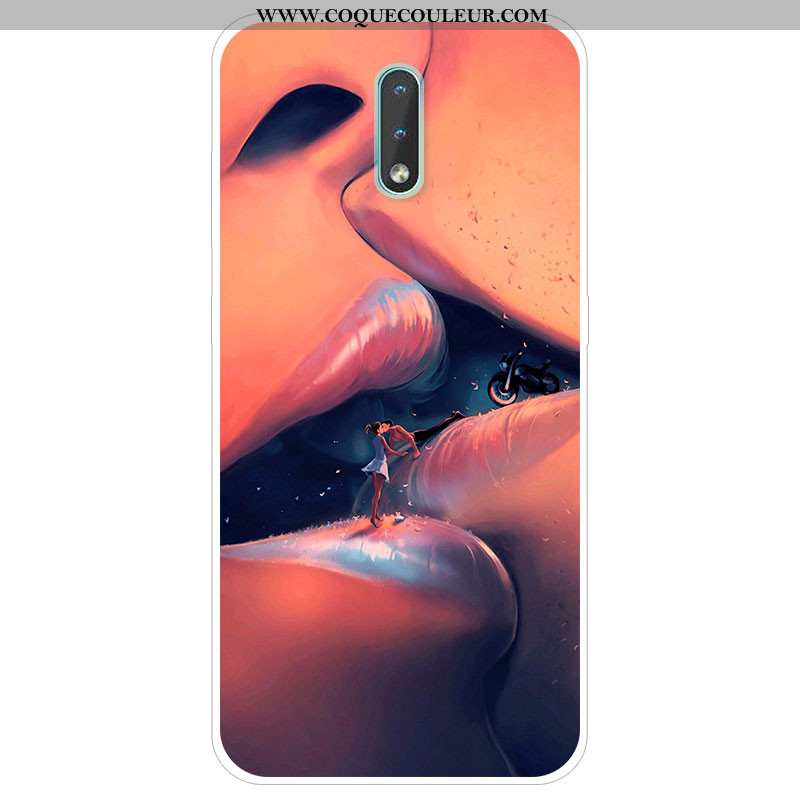 Coque Nokia 2.3 Silicone Dessin Animé Tendance, Housse Nokia 2.3 Protection Personnalité Gris