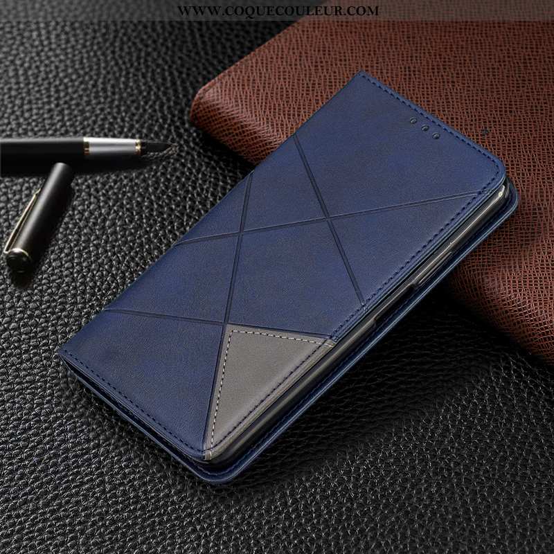 Étui Nokia 3.1 Cuir Coque Bleu, Nokia 3.1 Automatique Housse Bleu